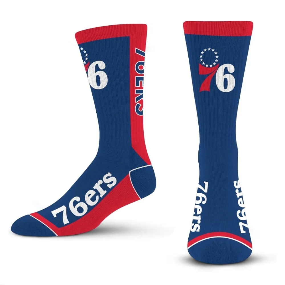 NBA 76ers Blue and Red Athletic Socks